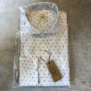 Strong Suit Men's Floral Trim Fit Dress Shirt